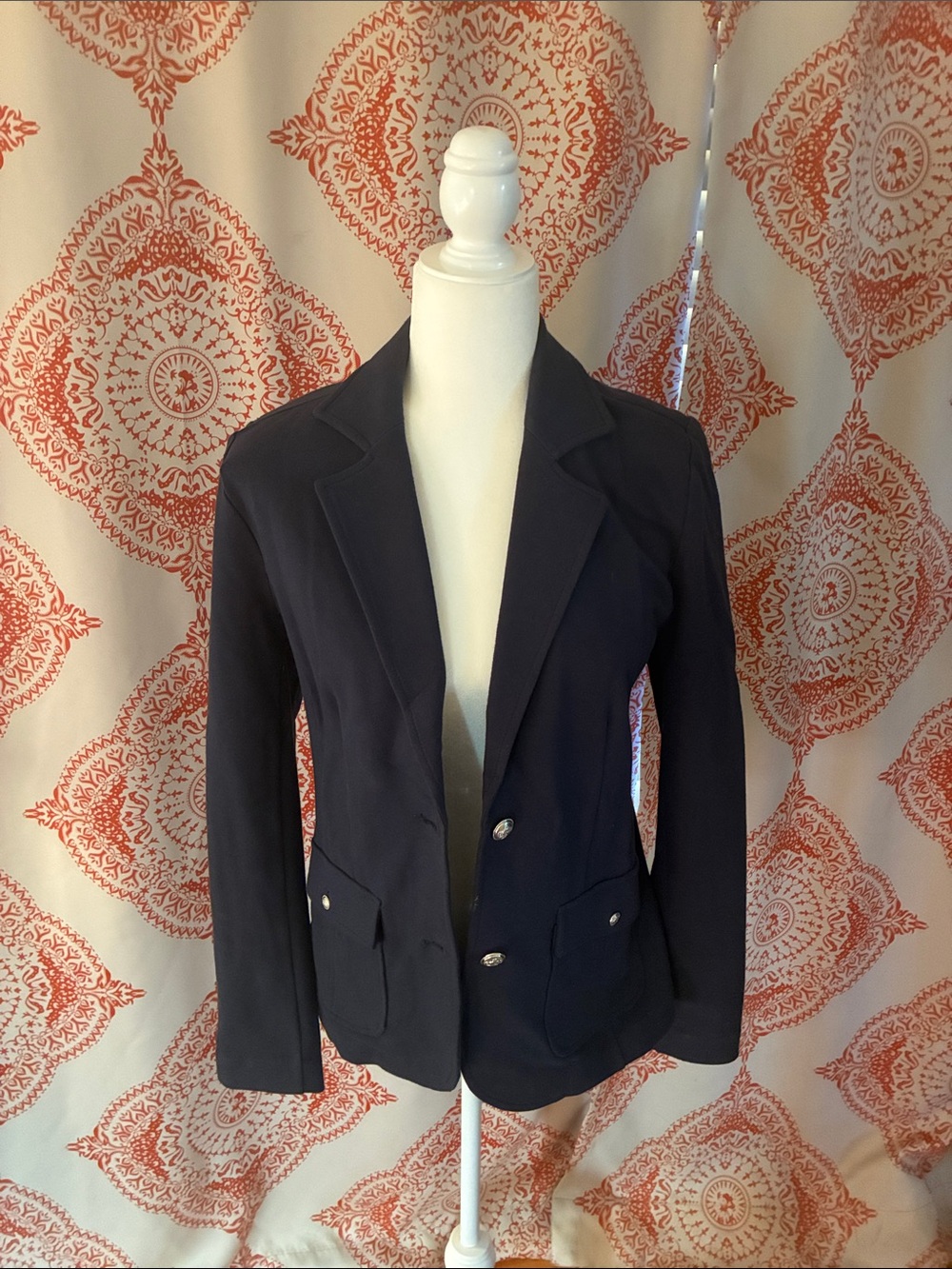 Women's Navy Tailored Blazer Jacket